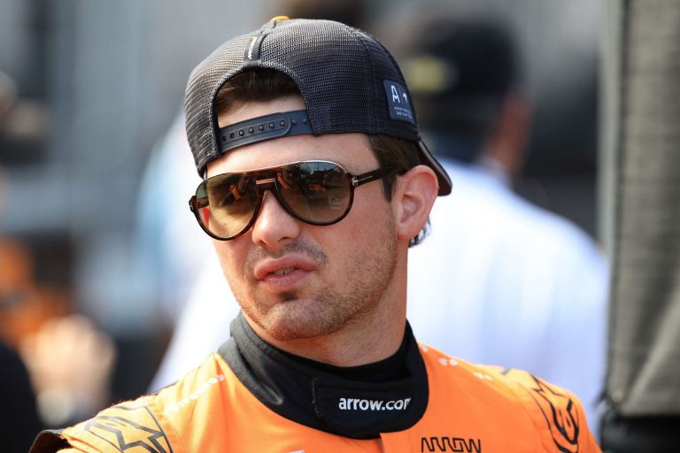 Pato O’Ward crashes in ‘really wet’ IndyCar practice 2 at Barber