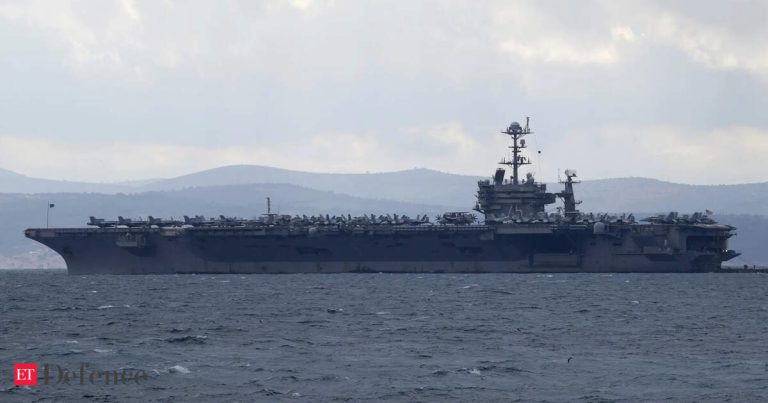 Fighter jet landing on USS Harry S. Truman aircraft carrier goes overboard, forcing pilots to eject