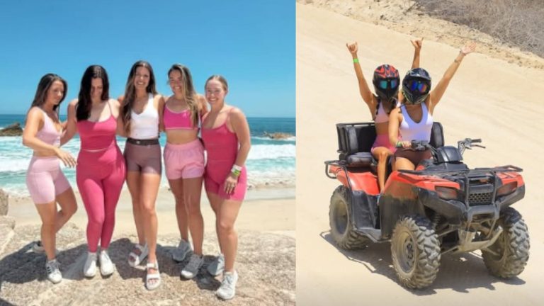 Patrik Liane’s fiancee Jordan goes on buggy ride with her girlfriends during Cabo San Lucas bachelorette weekend