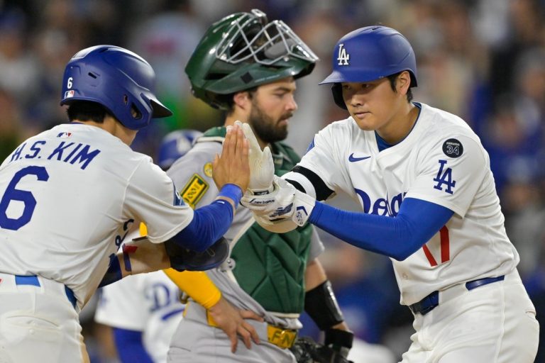 Shohei Ohtani’s two homers help Dodgers demolish A’s