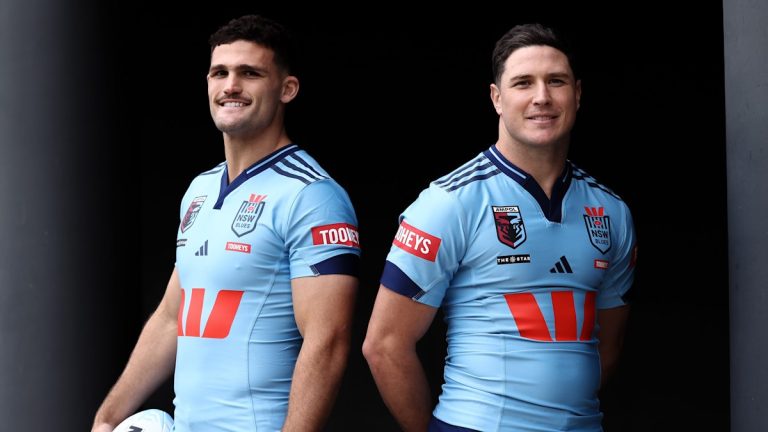Mitchell Moses reacts to new-look NSW Blues halves pairing, Nathan Cleary combination, interview