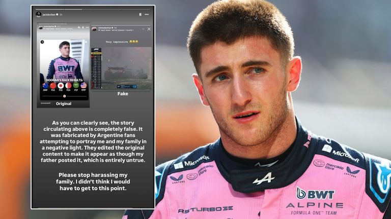 Motorsport F1 news 2025, Jack Doohan issues Instagram plea after fake post, family abuse from Argentine and Franco Colapinto fans