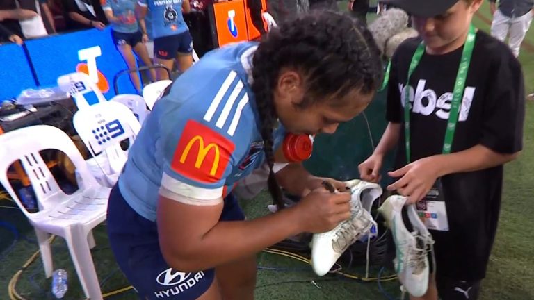 Simaima Taufa’s classy post-game interview after NSW Blues win