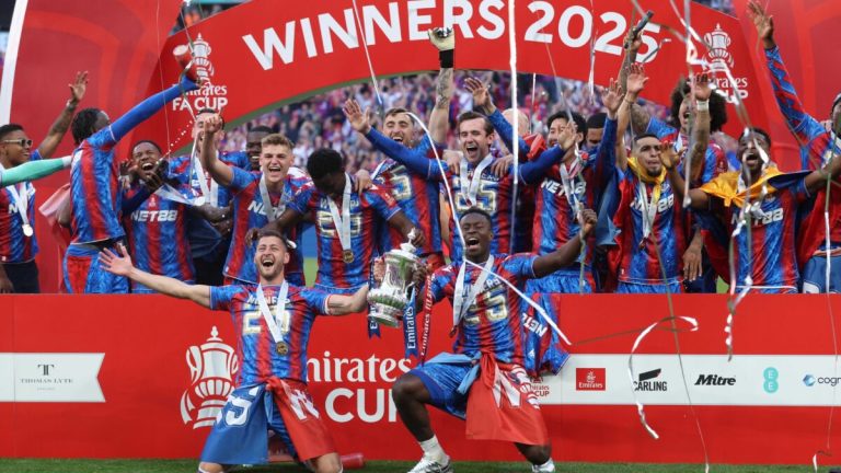 Palace stage stunning FA Cup coup as City cry foul over keeper’s VAR handball flashpoint