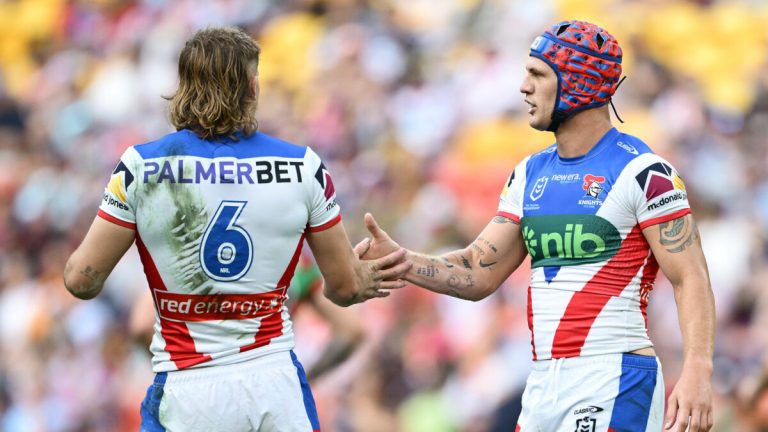 Birthday boy Sharpe stars with Magic Round hat-trick, Ponga shows Origin form but Souths’ defence gives Wayne headaches