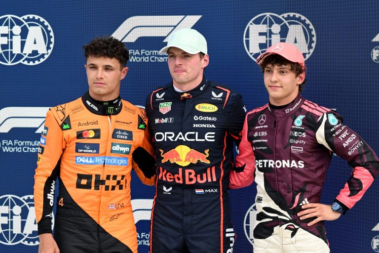 Who starts where behind Max Verstappen?
