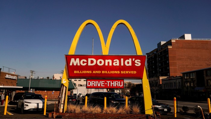 McDonald’s US sales drop by most since height of pandemic in 2020