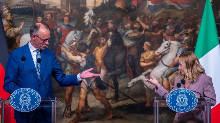 Merz tries to quell Meloni-Macron spat over Ukraine