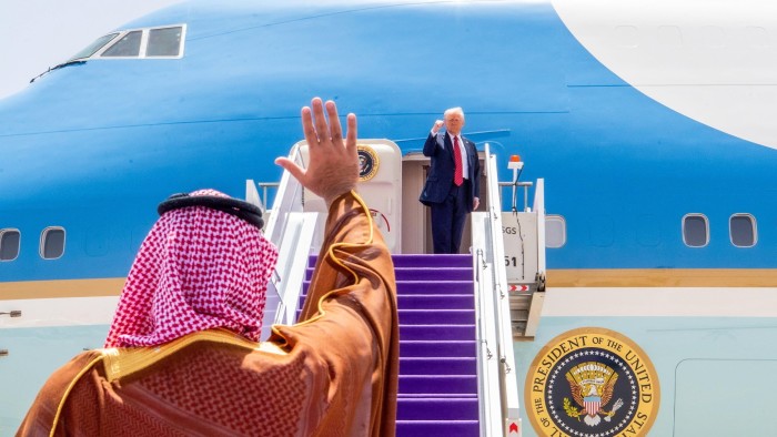 Jumbo jets, megadeals and flattery: Trump’s Gulf tour