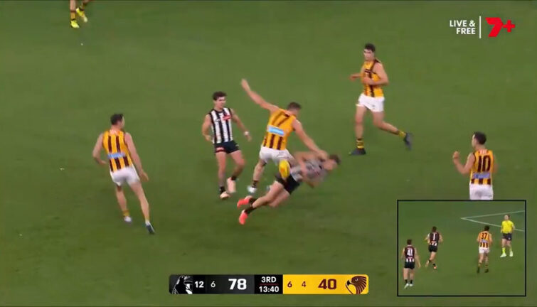 Hawks ruckman learns fate for controversial collision