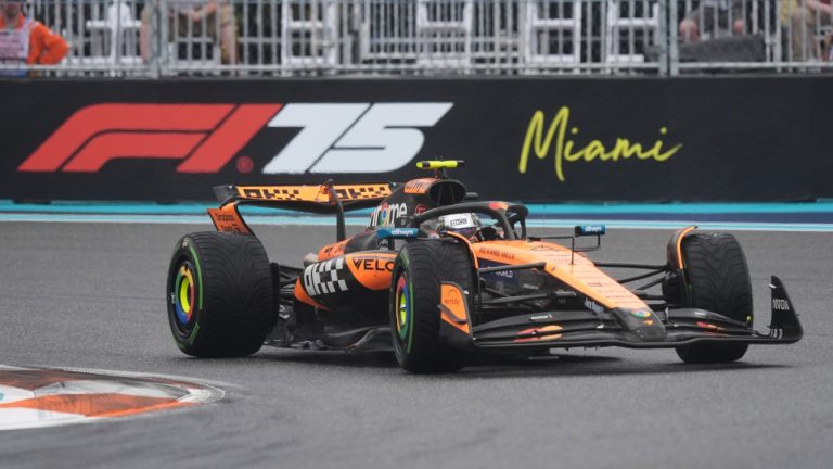 Norris beats teammate Piastri in eventful sprint race at rainy Miami GP