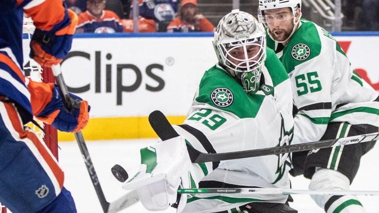 Unexpected goalie gap has Stars playing from behind in Conference Final