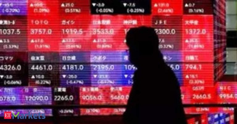 Asian stocks: Asian stocks drop, gold rises in risk-off start to week