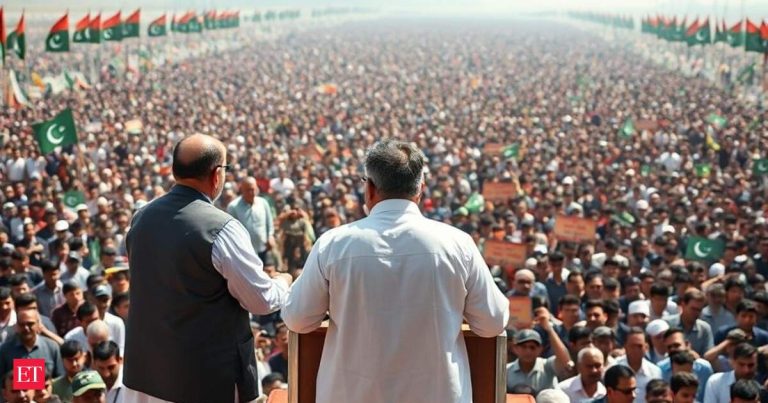 Pakistan’s Punjab Assembly Speaker Malik Ahmad Khan shares stage with JuD leaders at a rally