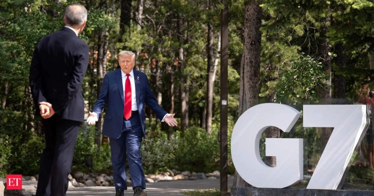 G7 leaders try to salvage their summit after Trump’s early exit effectively makes it the ‘G6’
