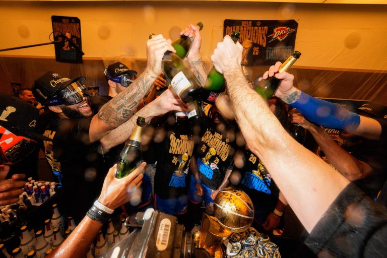 Thunder find NBA title champagne corks formidable