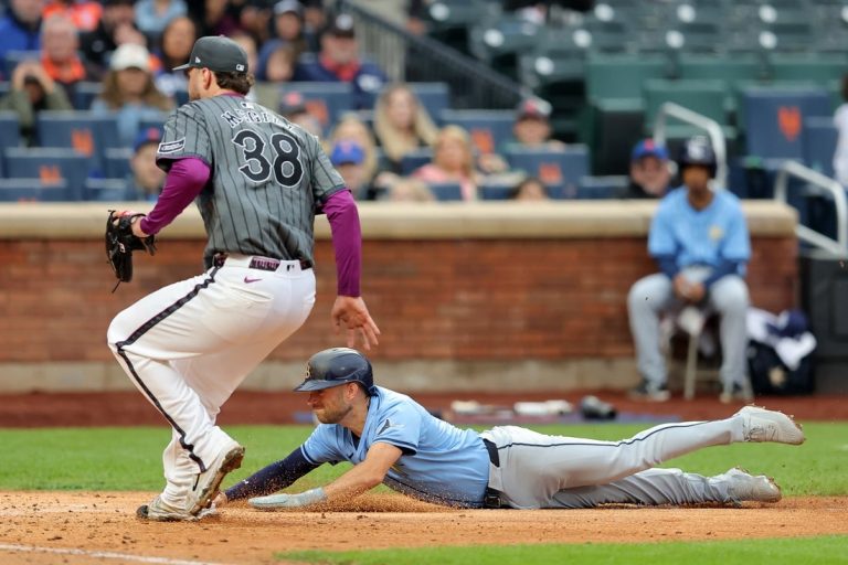 Rays’ five-run fourth and solid relief stops Mets