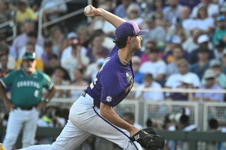 Kade Anderson, No. 6 LSU shut out No. 13 Coastal Carolina in MCWS Game 1