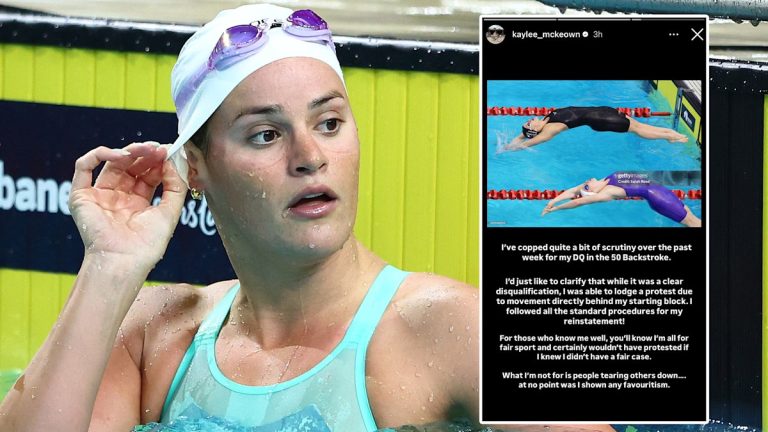 Backstroke champion releases statement on Instagram