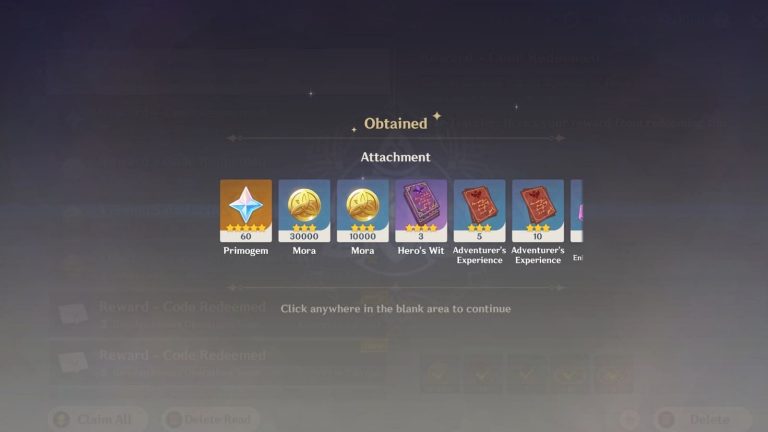 Genshin Impact 5.7 redeem codes 