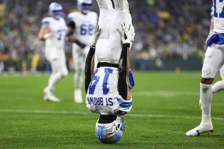 3 new celebrations added to EA’s latest game feat. Amon-Ra St. Brown’s headstand