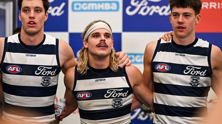 Geelong Cats teammates reportedly not happy with some of Bailey Smith’s antics, reports Caroline Wilson, comes after Smith’s meeting with AFL CEO Andrew Dillon