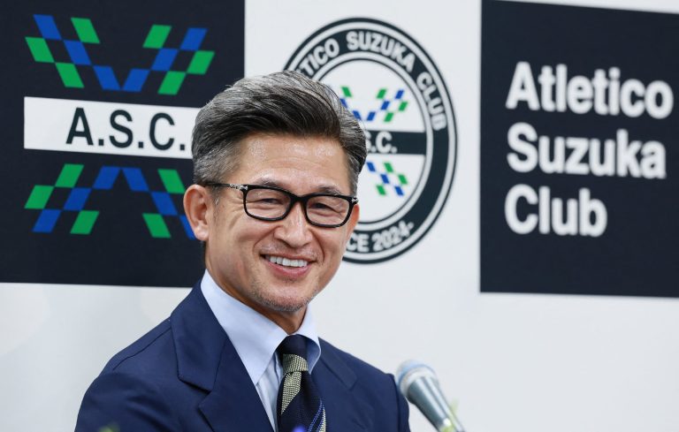 ‘King Kazu,’ record-breaking Japan striker plays at 58
