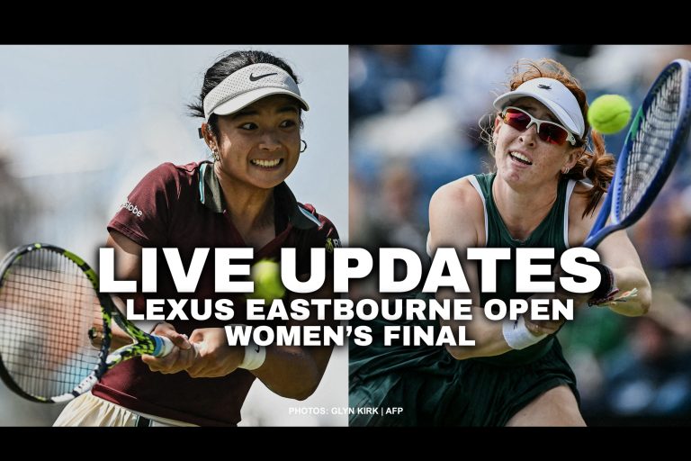 Alex Eala at Eastbourne Open final vs Maya Joint