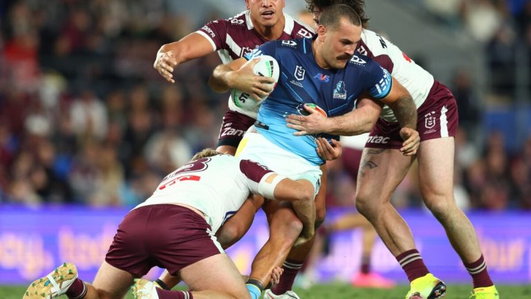 Haumole’s season could be over, dumped duo fail to fire as woeful Manly dish up embarrassing Titans loss