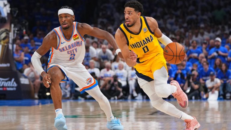 Pacers’ Haliburton aggravates leg injury, struggles in Game 5 loss vs. Thunder
