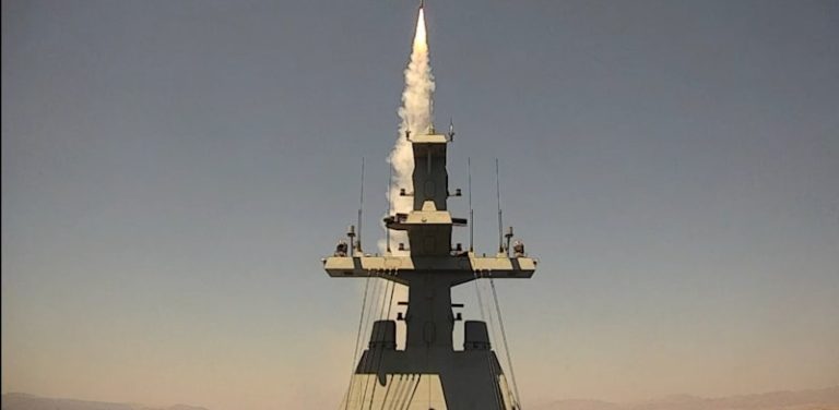 Israel Navy’s new Barak Magen shoots down UAVs