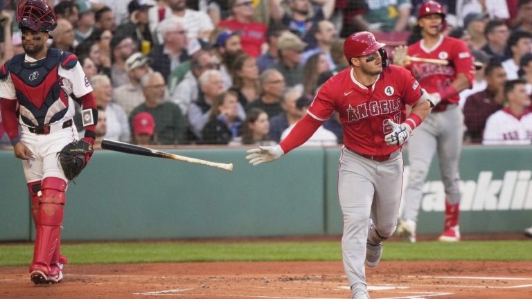 Trout has three hits, Adell has two homers as Angels beat Red Sox