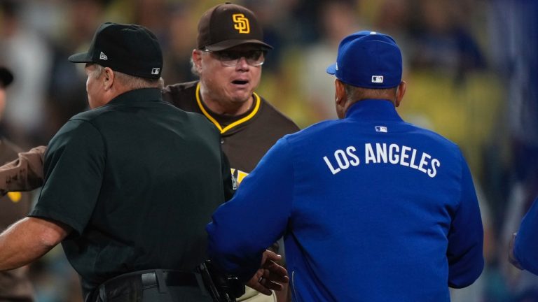 Benches clear late in Padres’ win over Dodgers after Tatis Jr. gets hit by pitch
