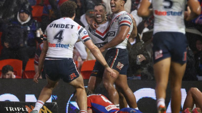 Boos ring out as Roosters beat Knights after divisive call, Phins raise bat to humiliate Cowboys