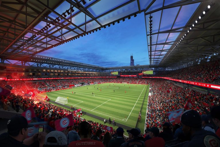 Fire release renderings for $650M downtown Chicago stadium