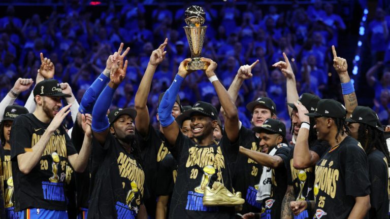 Aussie rookie’s slice of NBA history as Oklahoma City makes light work of Indiana to claim Championship