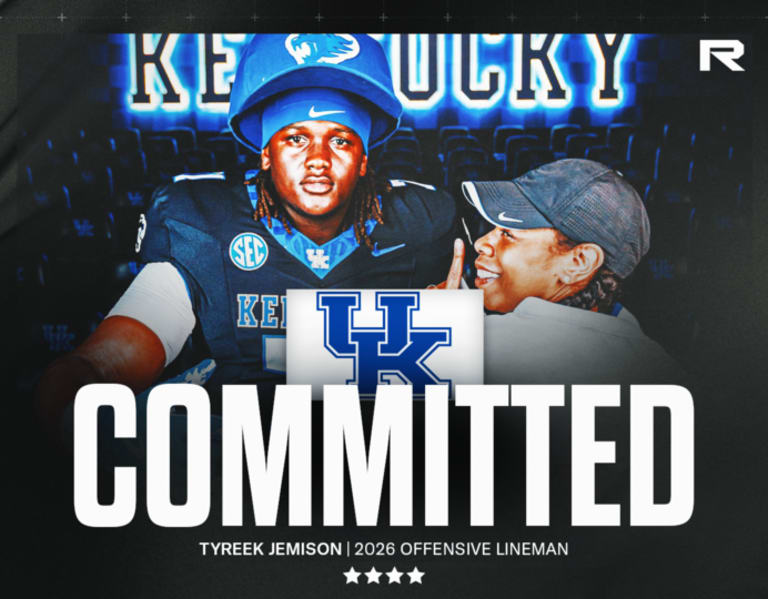 Four-star OL Tyreek Jemison makes the call for Kentucky