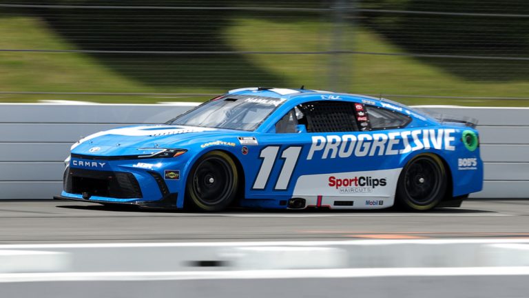 Denny Hamlin wins pole for Great American Getaway 400