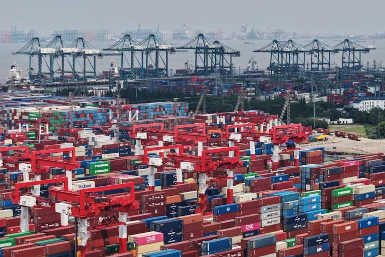 China says its exports to the US fell 35% in May, as trade talks are due to start in London