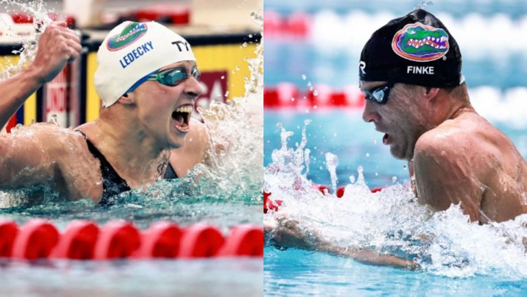 Katie Ledecky and Bobby Finke dominate distance freestyle events