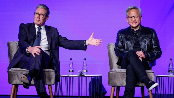 Nvidia chief says UK lacks digital infrastructure as Keir Starmer pledges £1bn for AI