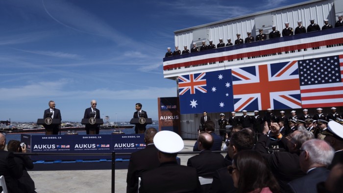 Pentagon launches review of Aukus nuclear submarine deal