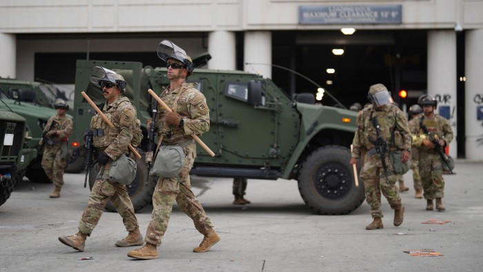 National Guard deployed in LA against anti-deportation protesters
