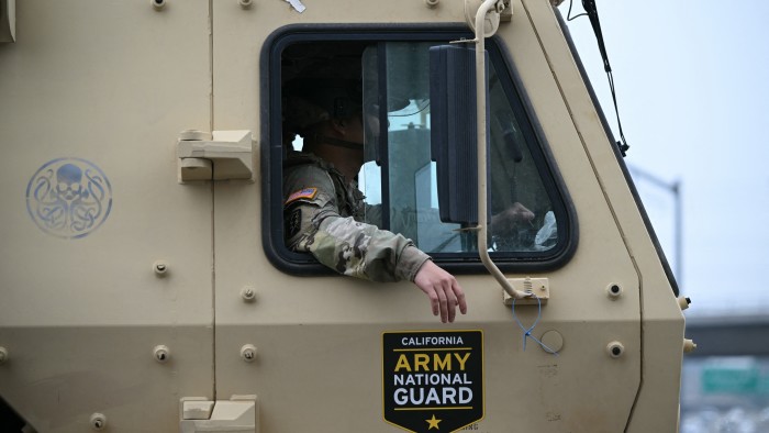 Military veterans object to Donald Trump’s intervention in Los Angeles