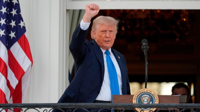Donald Trump targets immigrants and Joe Biden in a burst of orders