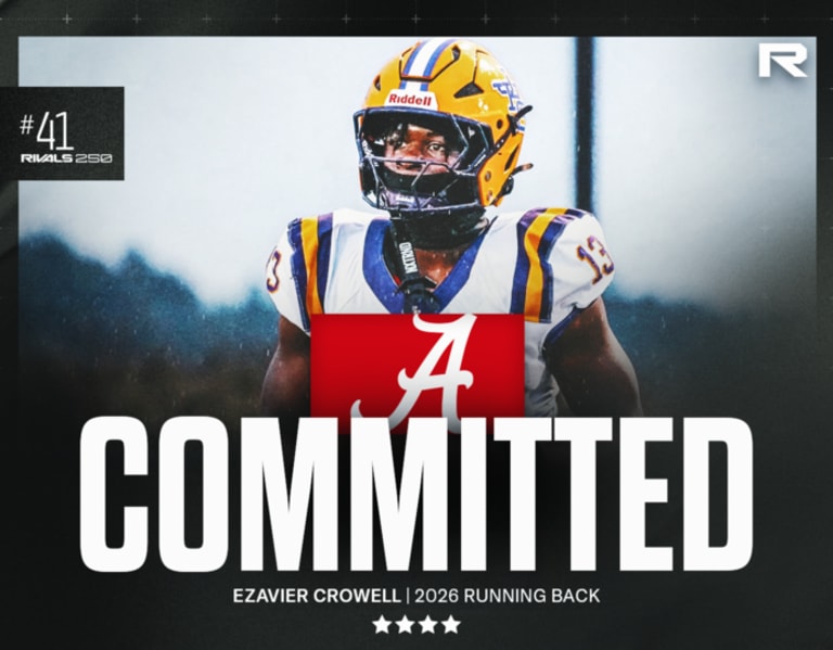 Alabama lands a commitment from Rivals’ No. 1 RB Ezavier Crowell