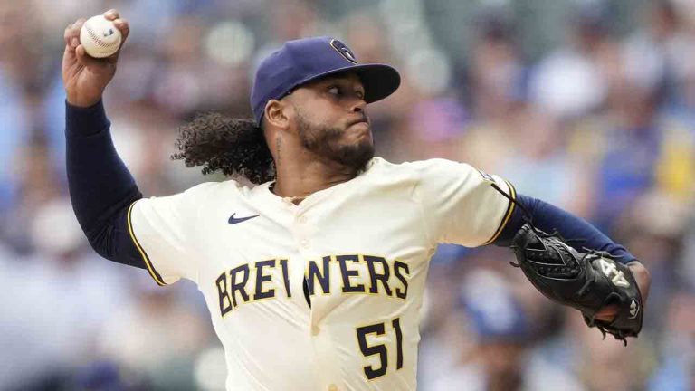 Peralta pitches six shutout innings, Brewers chase Yamamoto in rout of Dodgers