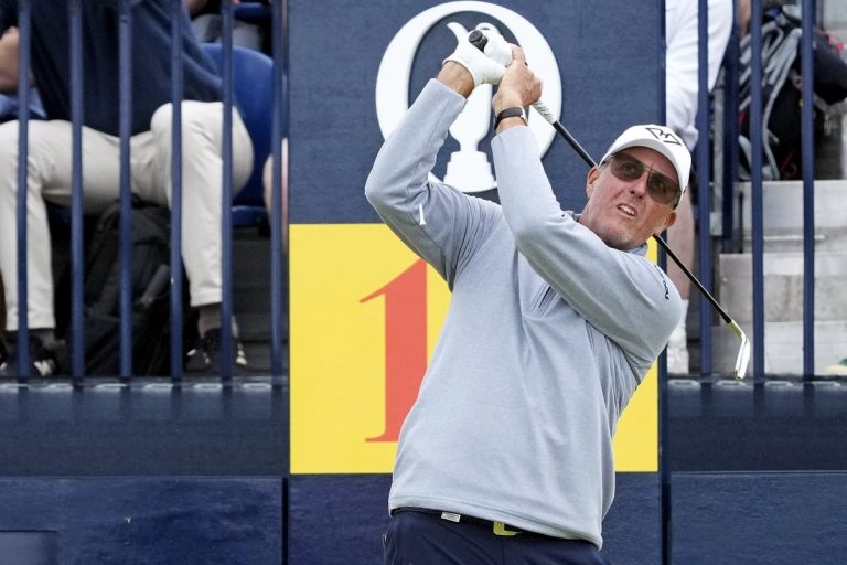 Phil Mickelson’s early hole-out highlights best Open start since ’16