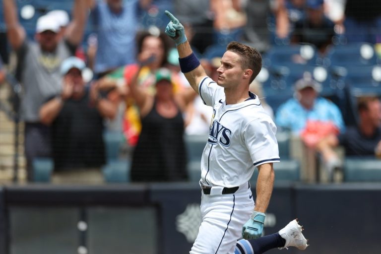 Rays plate five in sixth, survive rocky ninth to defeat A’s, 6-5