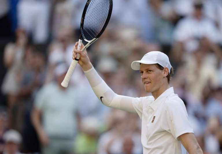 Jannik Sinner downs Carlos Alcaraz to earn first Wimbledon win